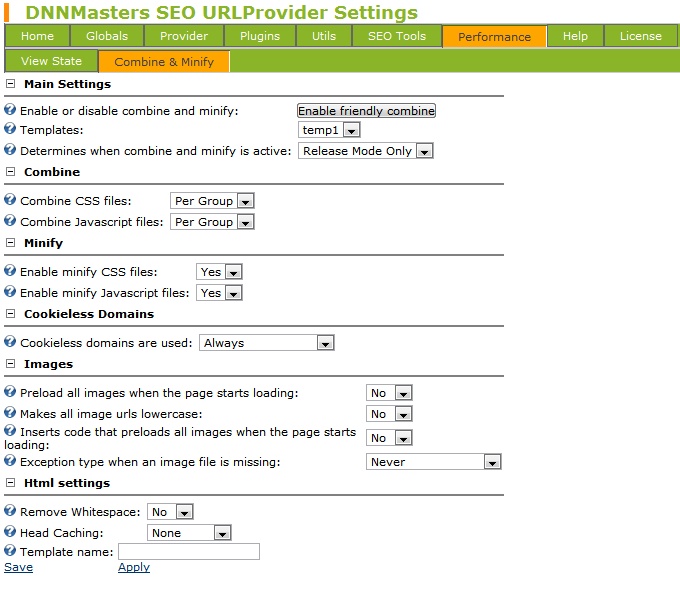 SEO.CombineMinify